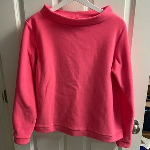 Dudley Stephens Brighton Boatneck Vello Fleece in Neon Pink size Large 10-12 NWT